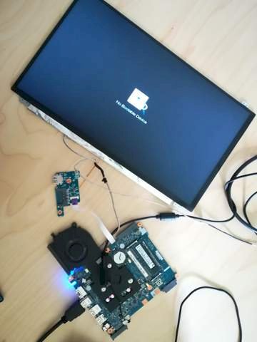 Build monitor from laptop no bootable device - 2