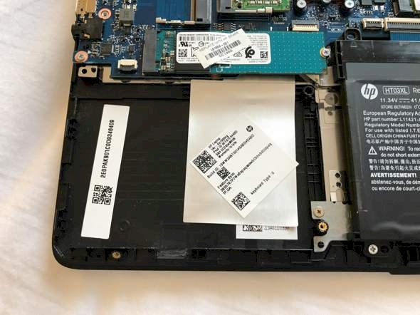 Where can I connect a hard drive to my laptop