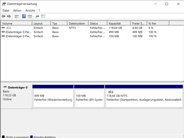 Create partition for HDD