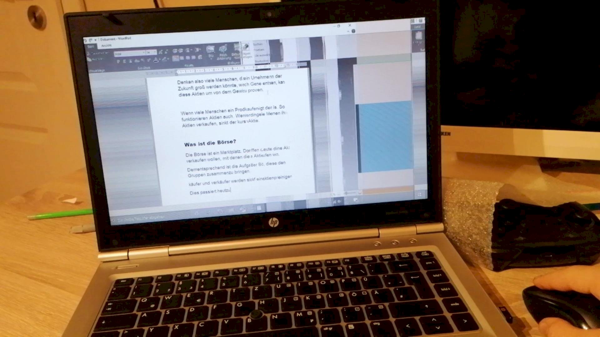 Monitor breaks briefly but why