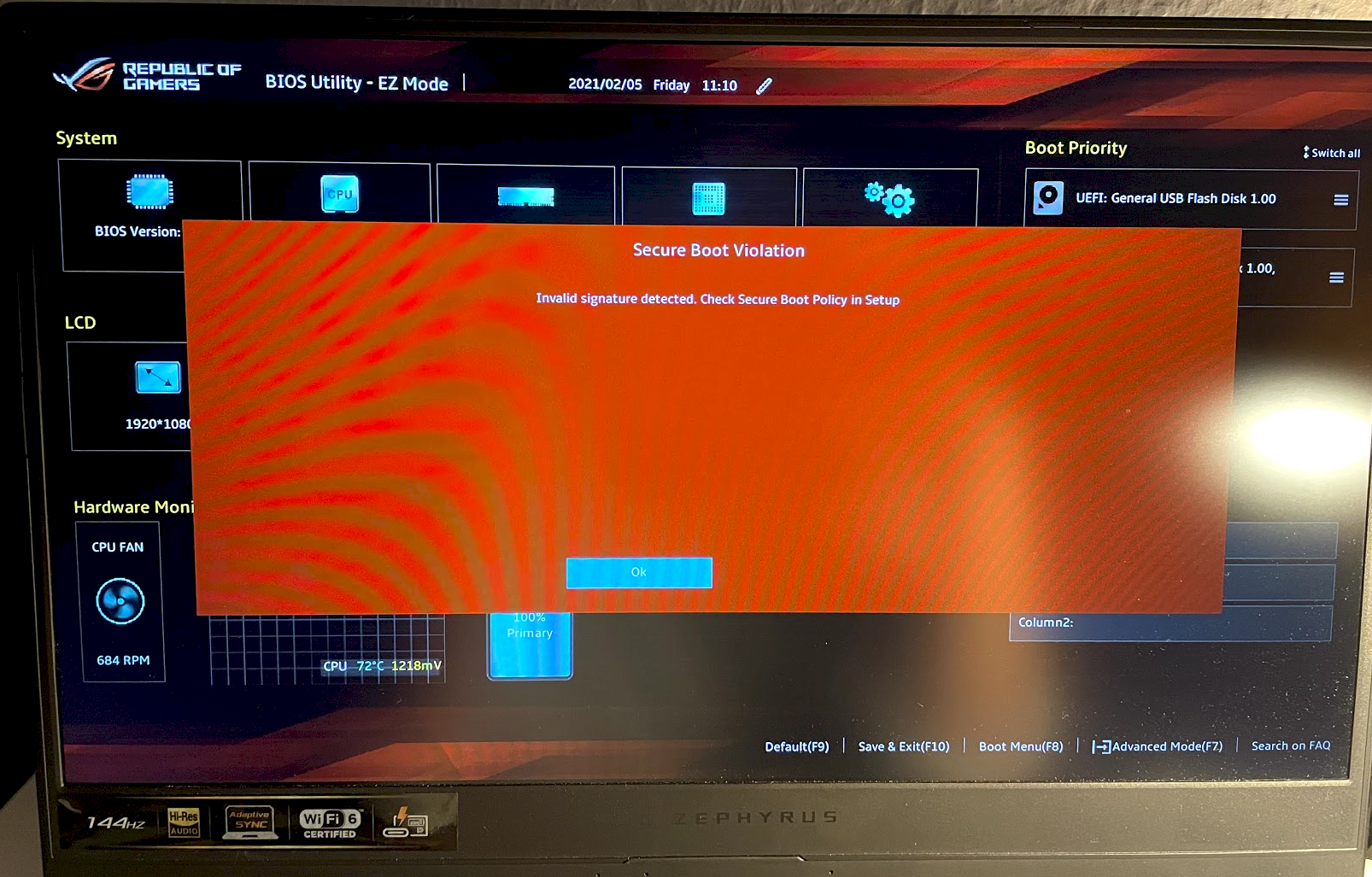 Why can t I boot from the stick
