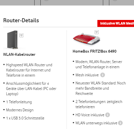 Which Wlan router to take with Vodafone