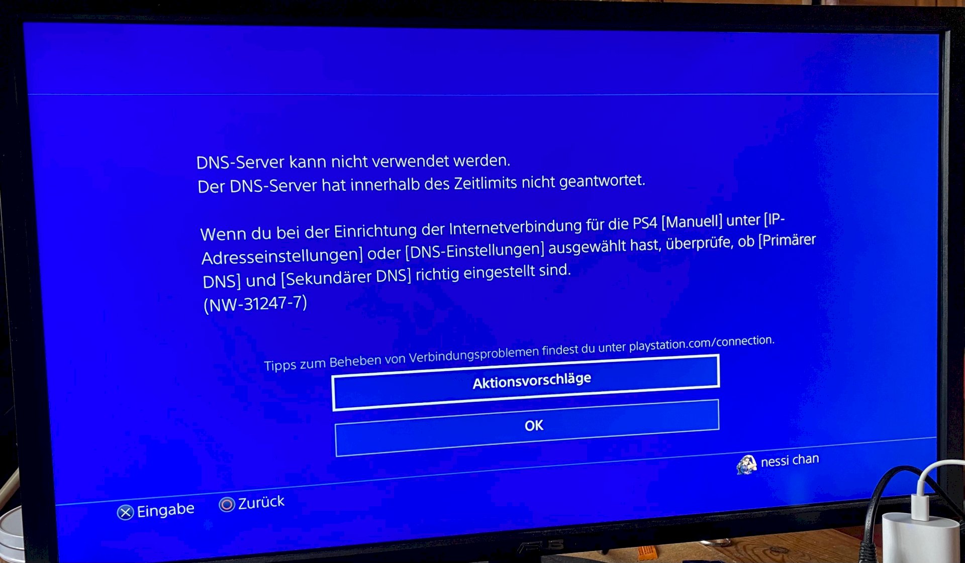 PS4 suddenly no longer connects to WLAN LAN