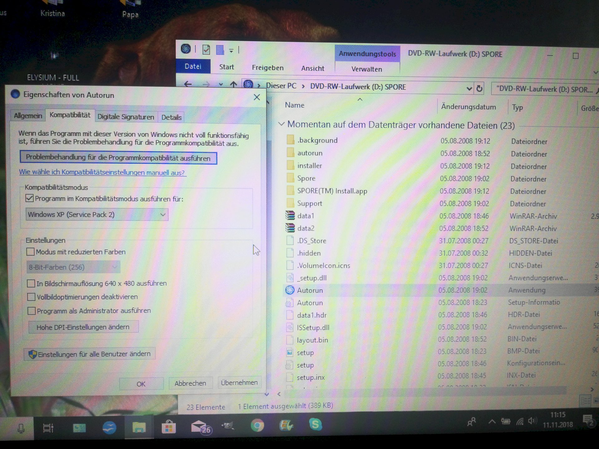 SPORE does not open on Windows 10