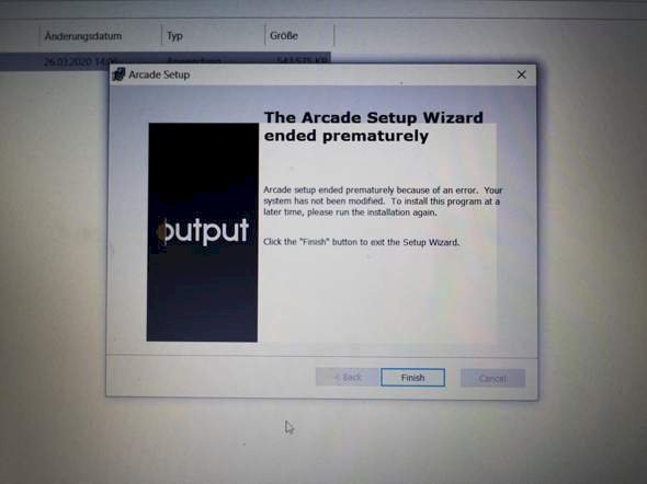 Error installing programs