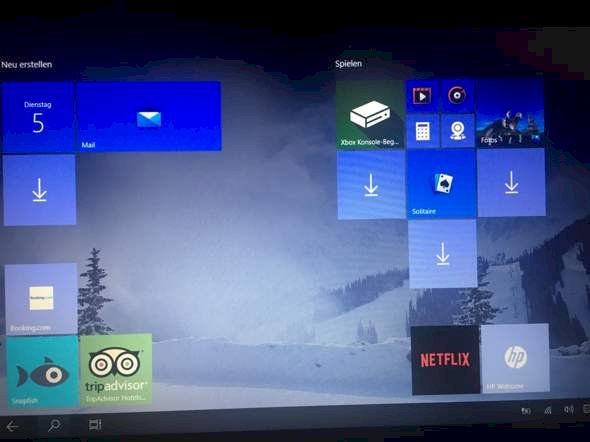 Windows shows Start instead of my desktop