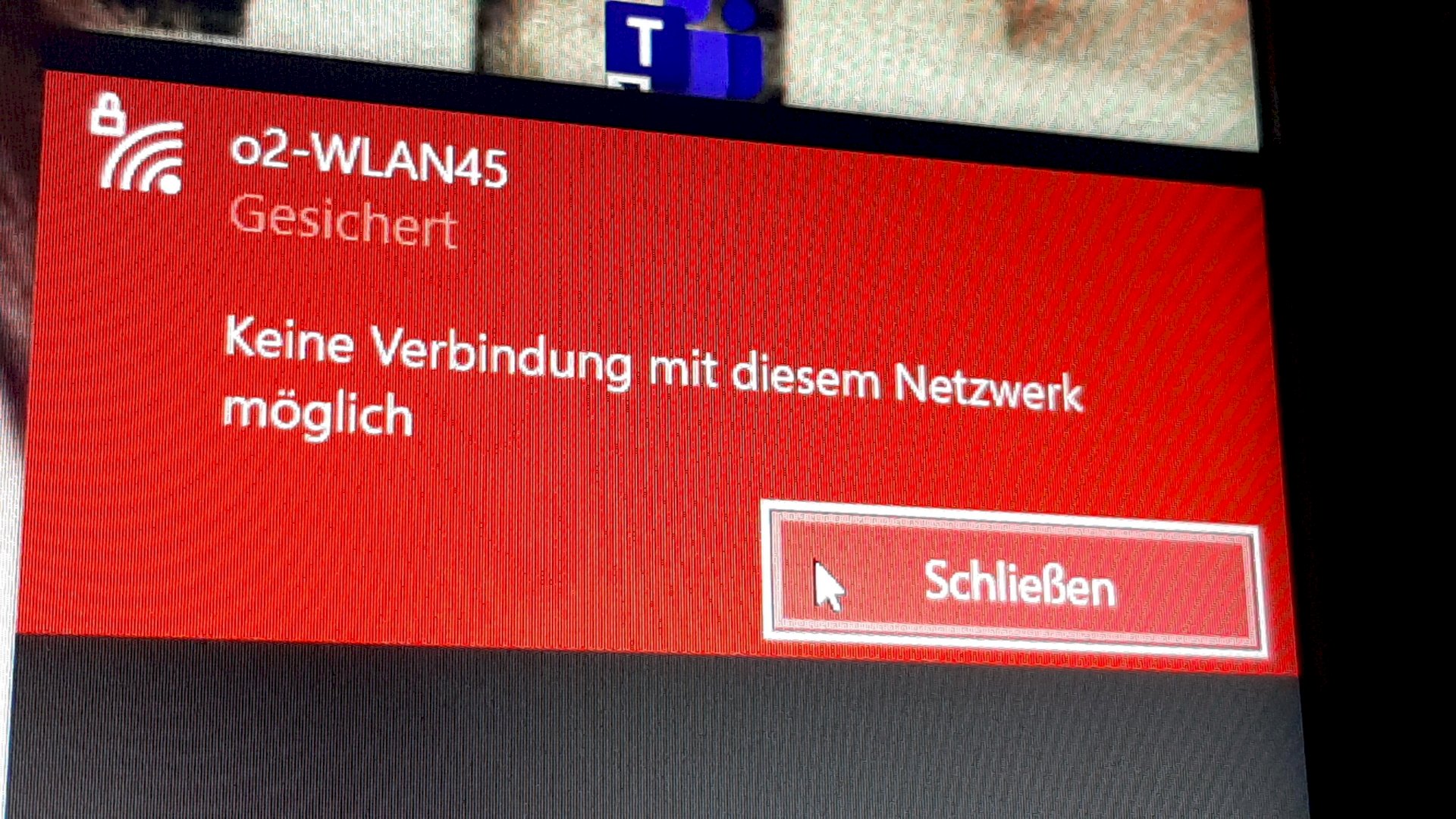 Can t connect to this network