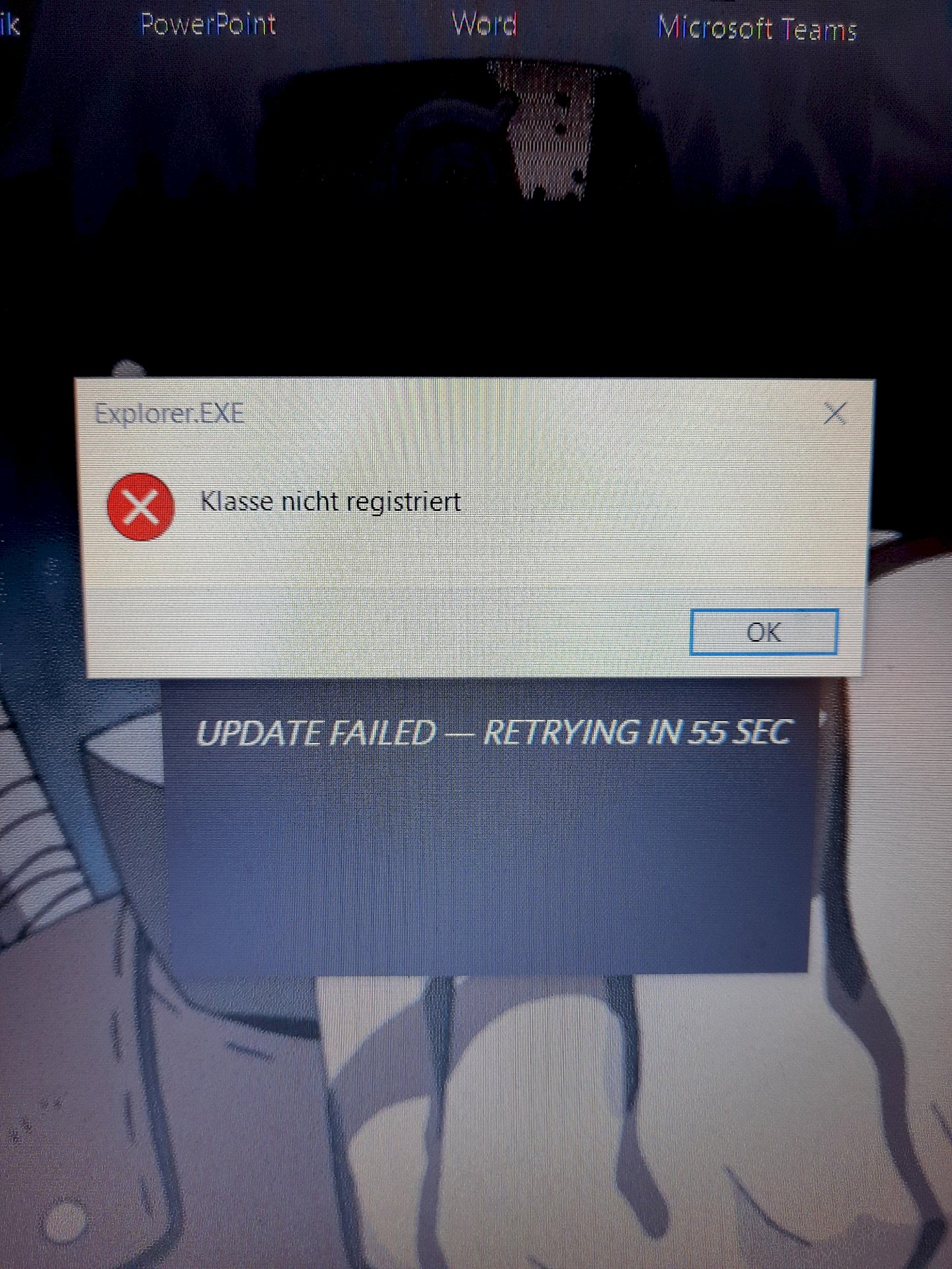 Settings laptop can t be opened