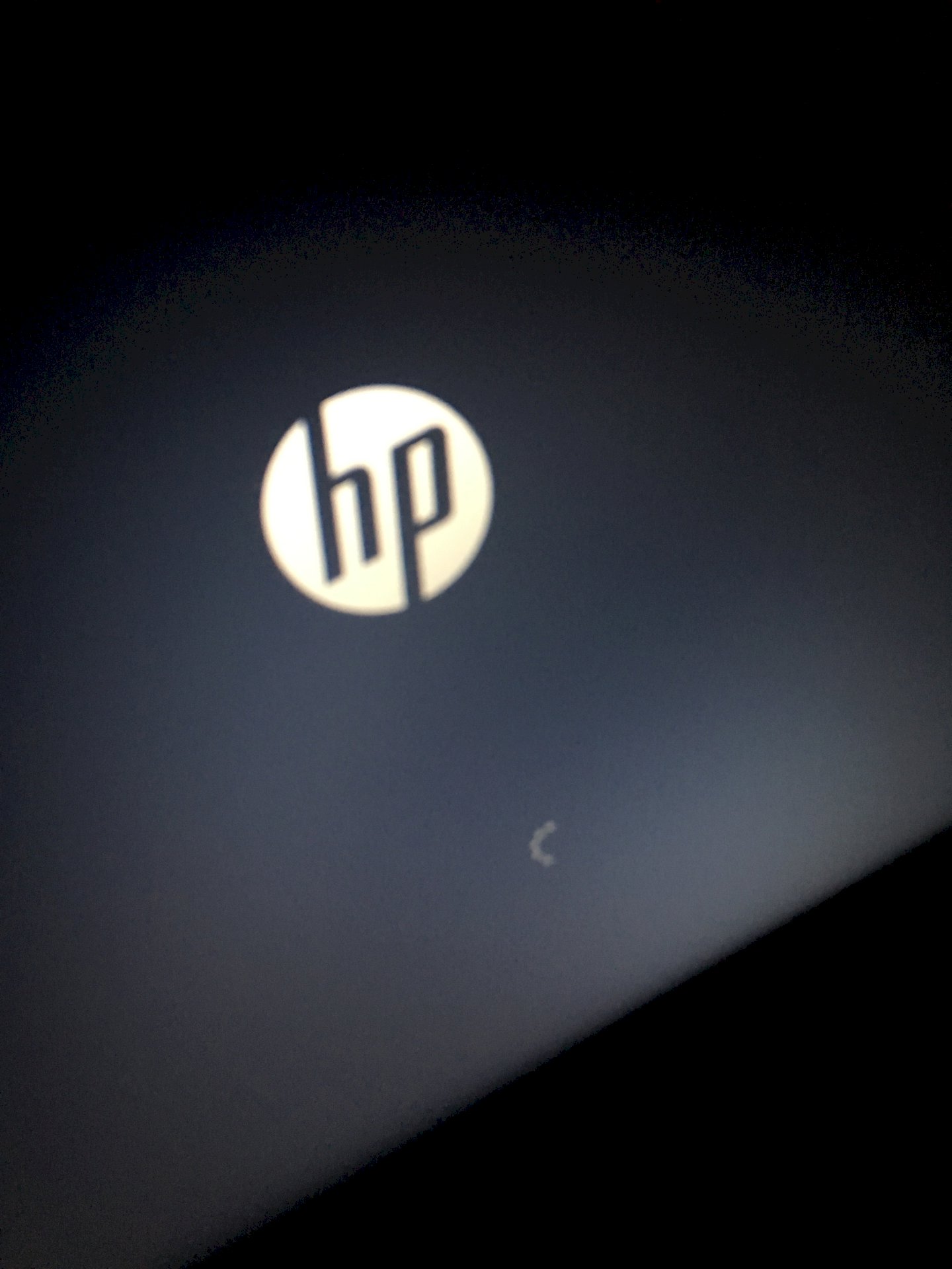 HP laptop will not reset to factory settings and will still show a loading icon. What can I do