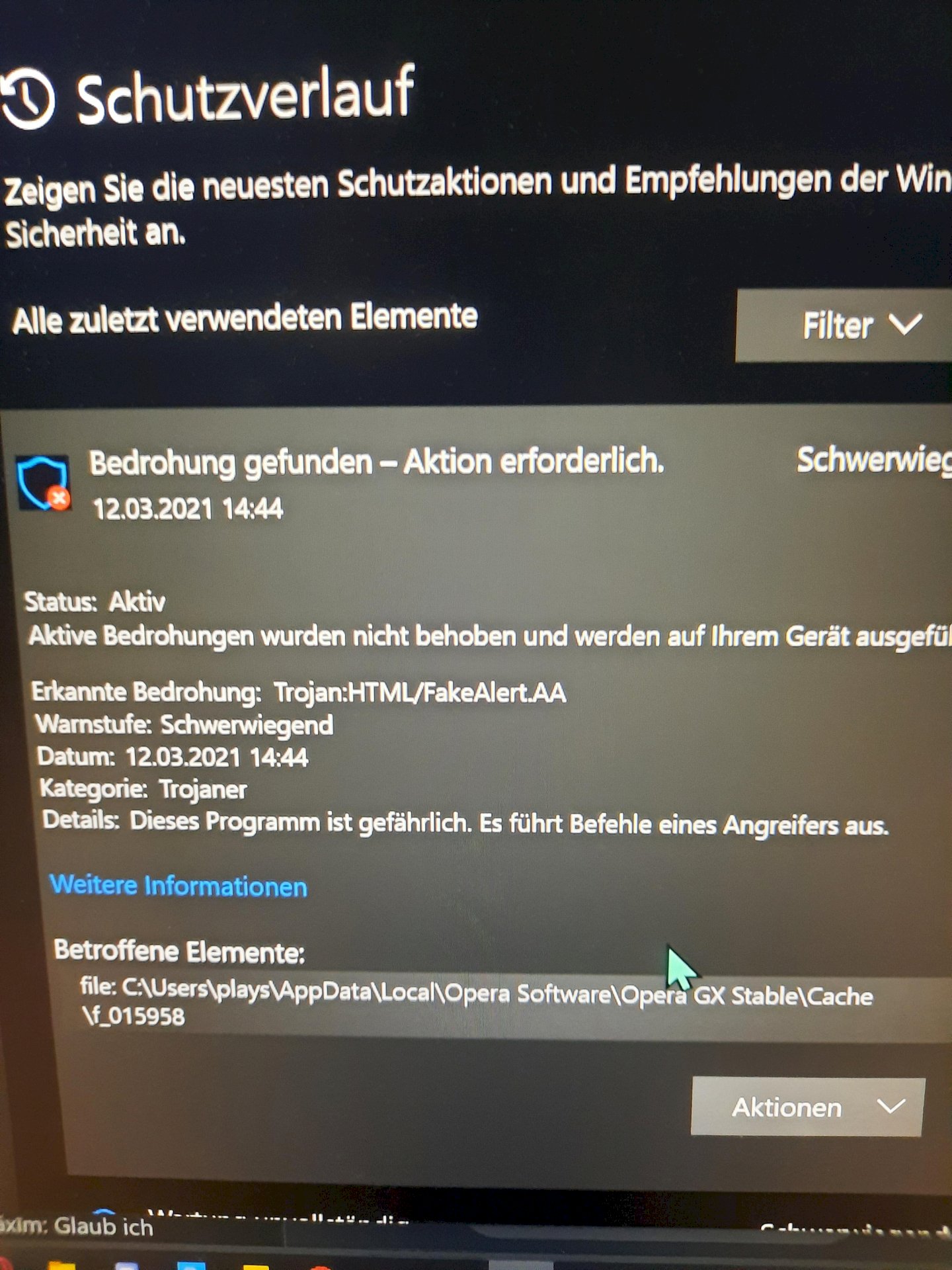 RESET Trojans on Laptop