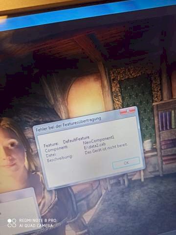 Features transfer error