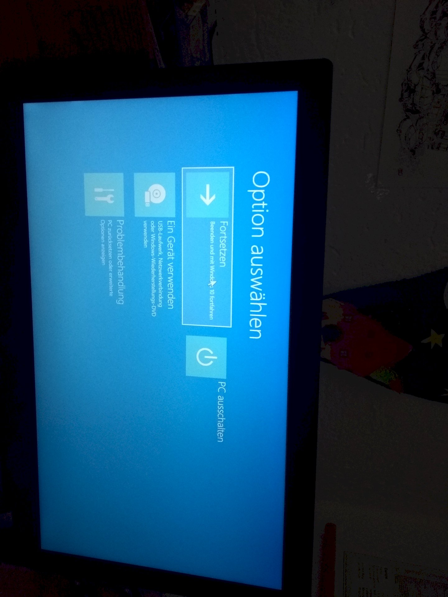 Windows startup error blue screen