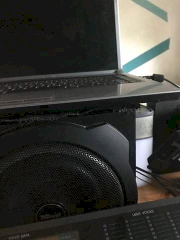 Does the notebook break when it is on a sub booster