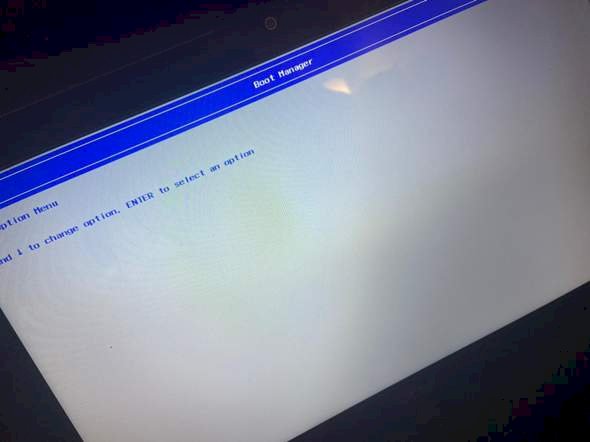 Laptop shows this message after start - 1