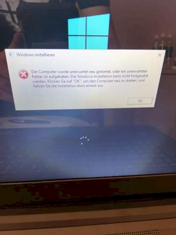 Laptop no longer starts after reset