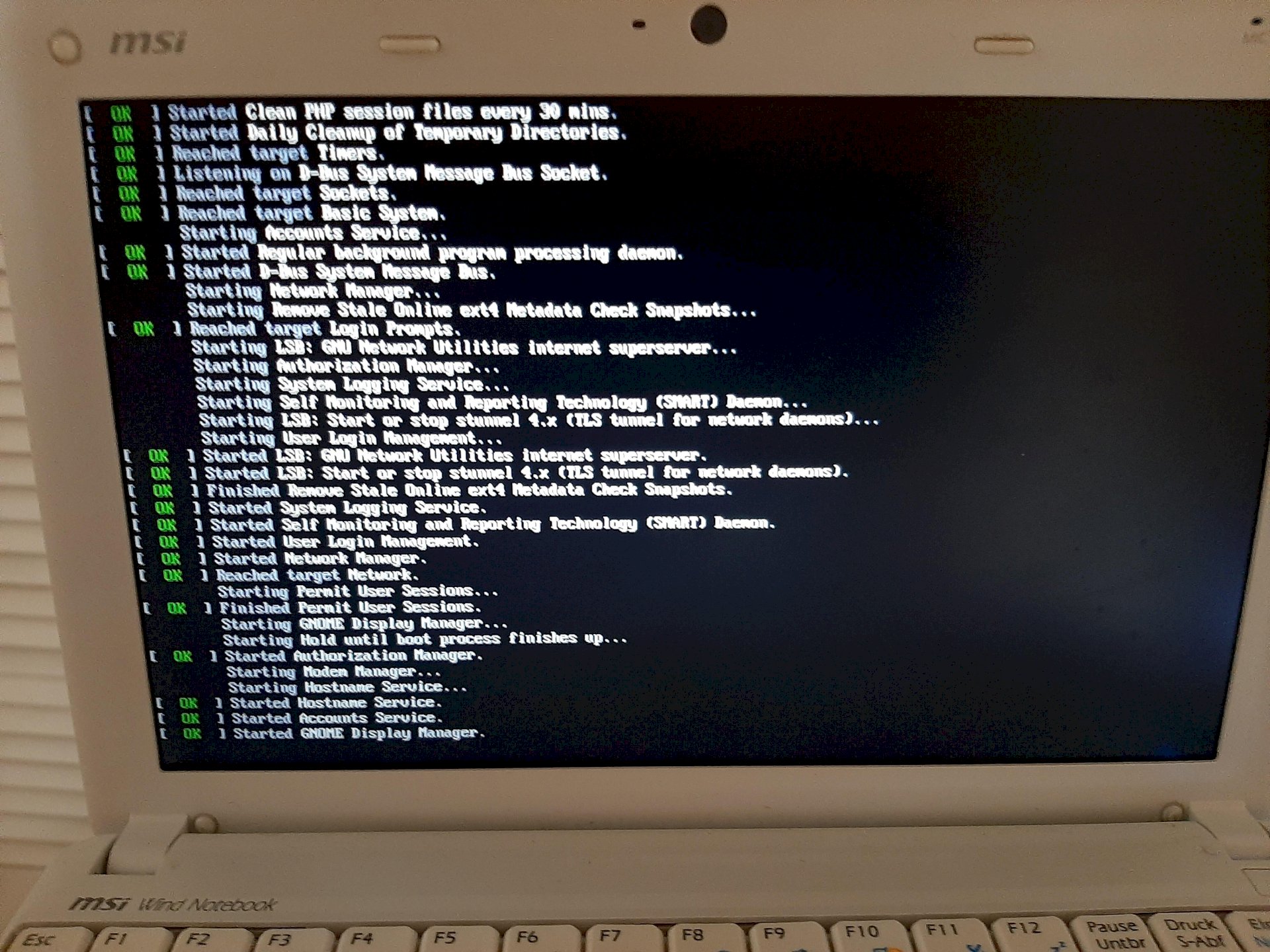 Linux won t start