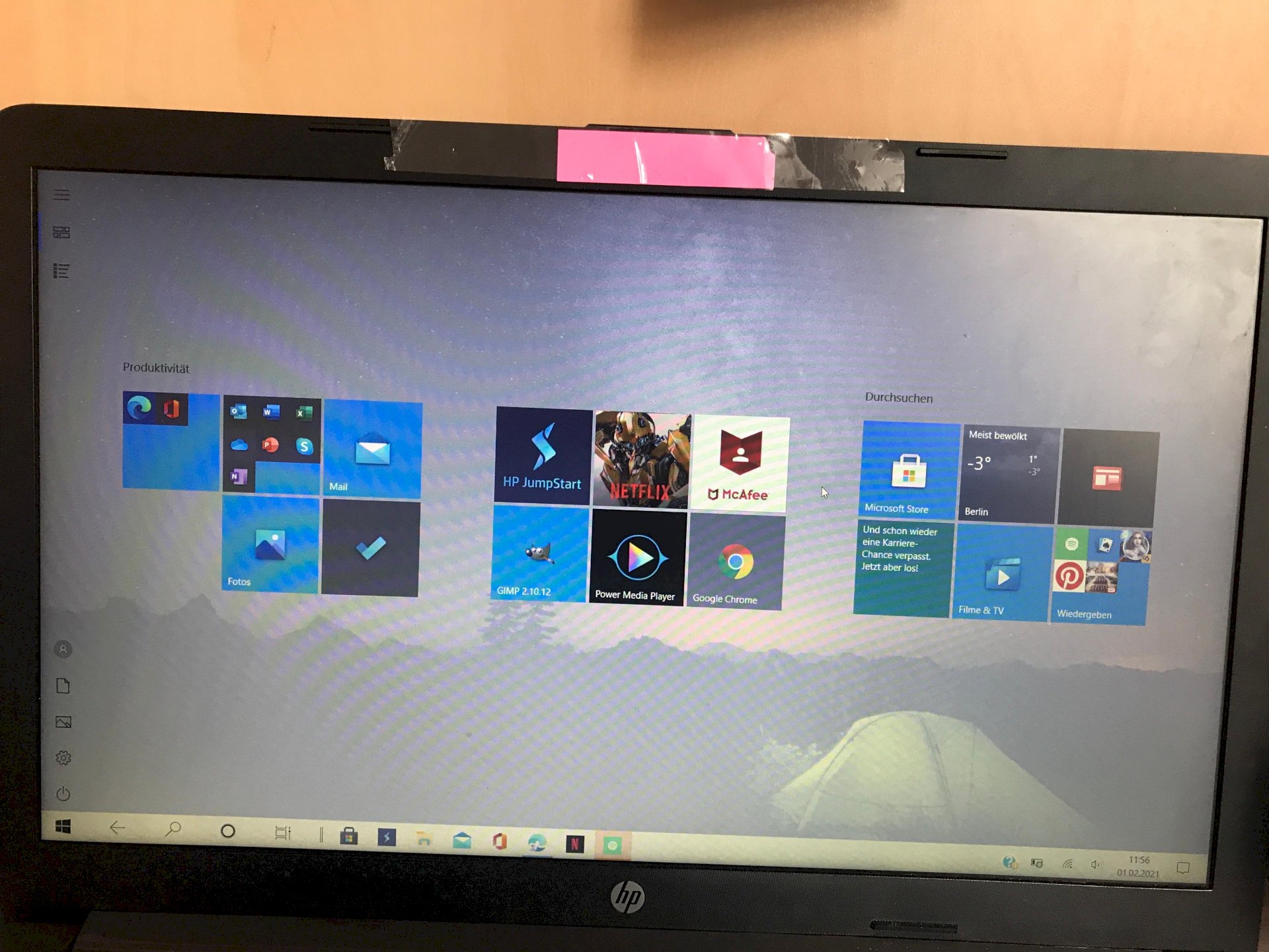 Set the laptop back to normal
