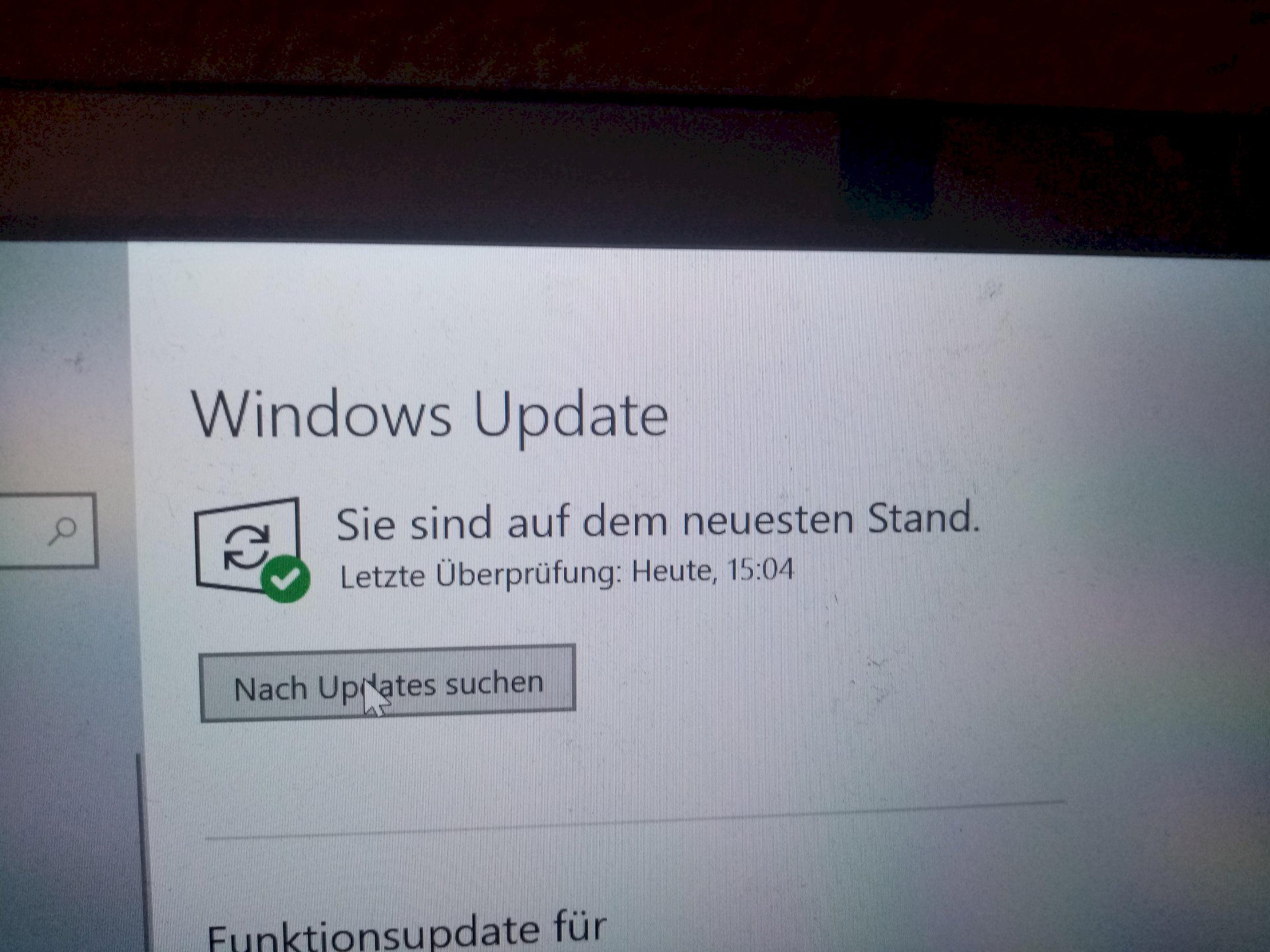 Windows Update is not displayed