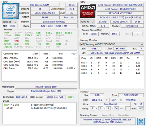 Laptop comparison between the following 2 - 1