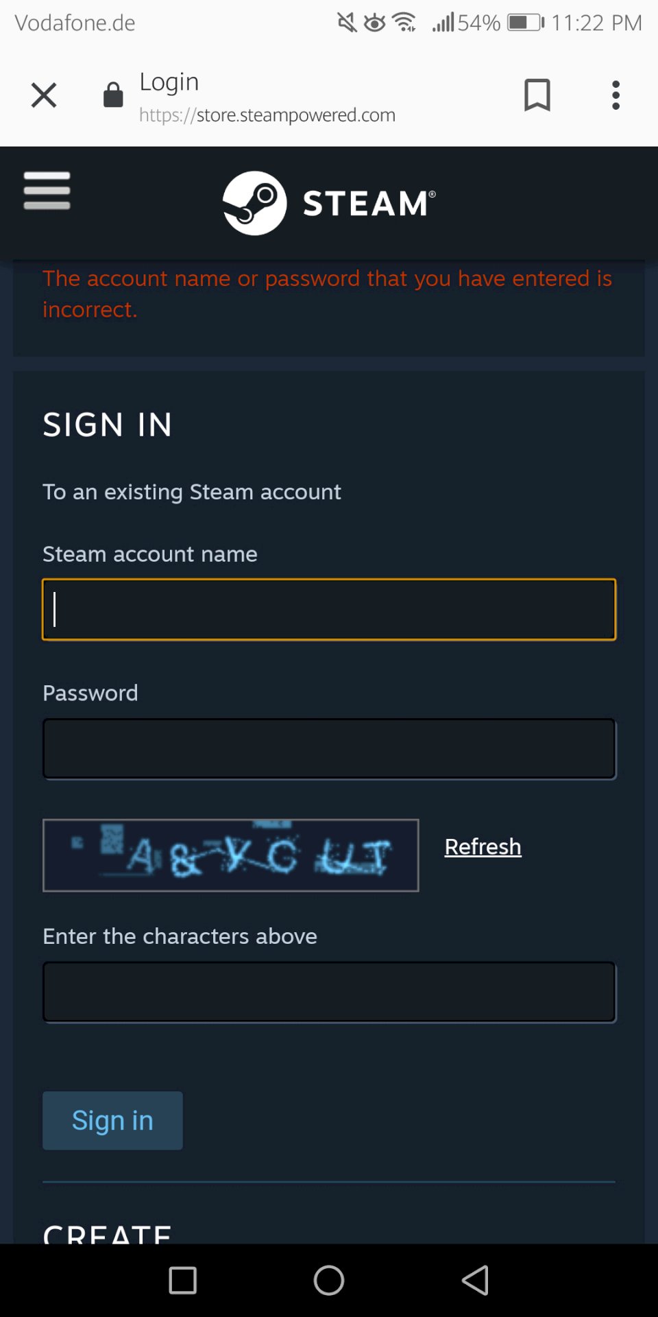 Problem with signing up for steam. How do I get on - 1