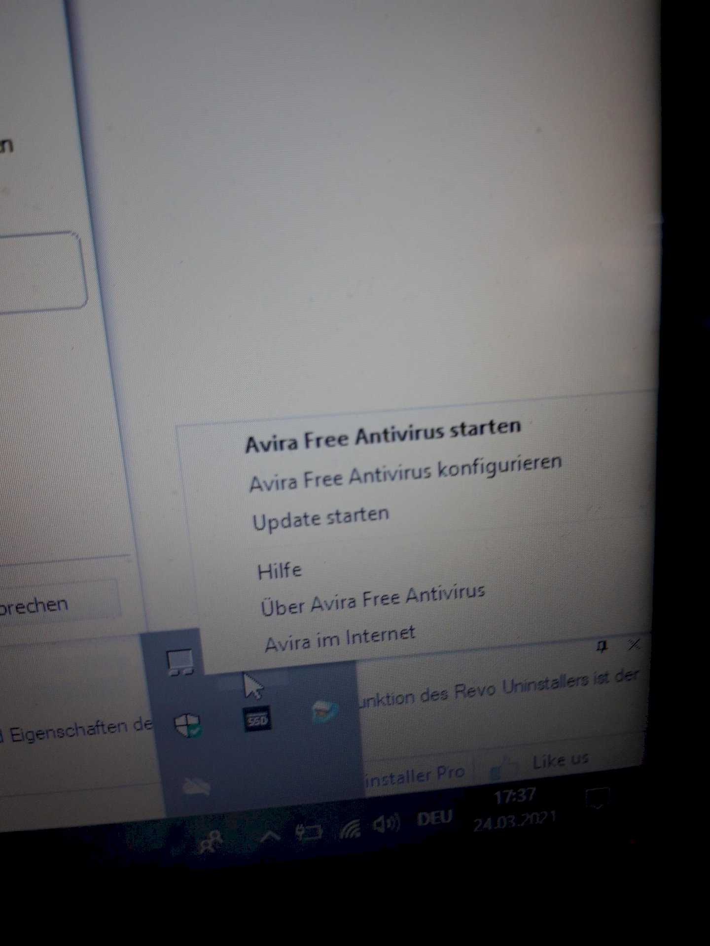 Can t delete Avira