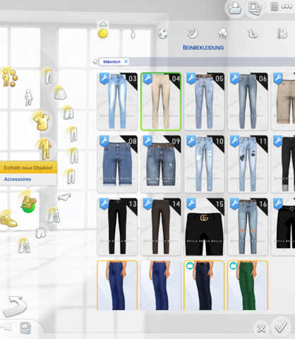 Sims 4 CAS columns columns are cut off