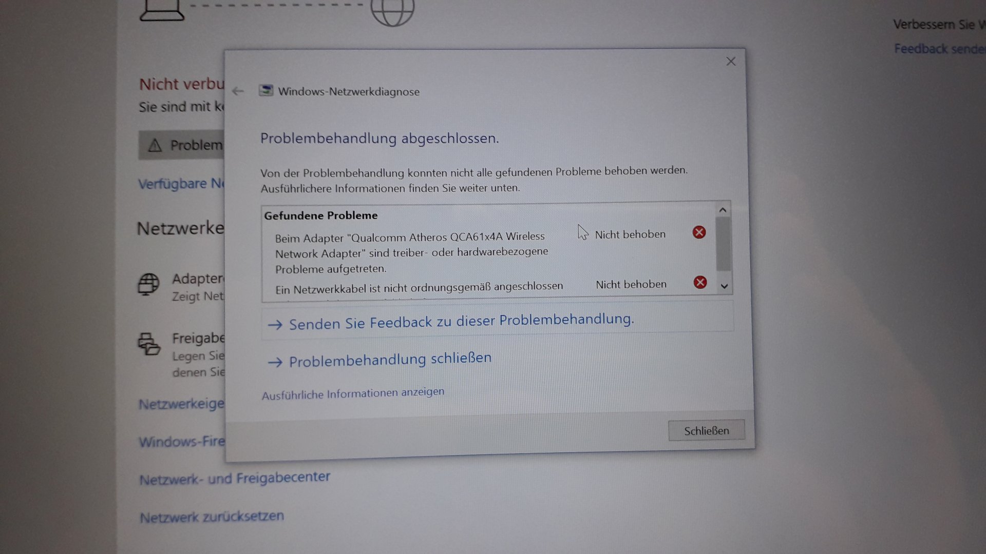 What problem does my computer have
