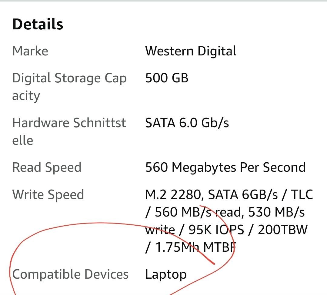 Ssd only compatible with laptop