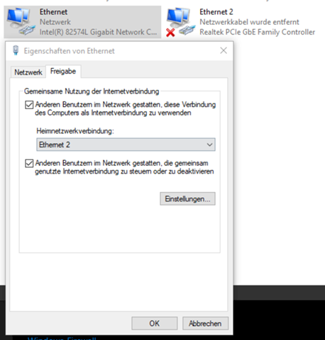 LAN hotspot from a laptop