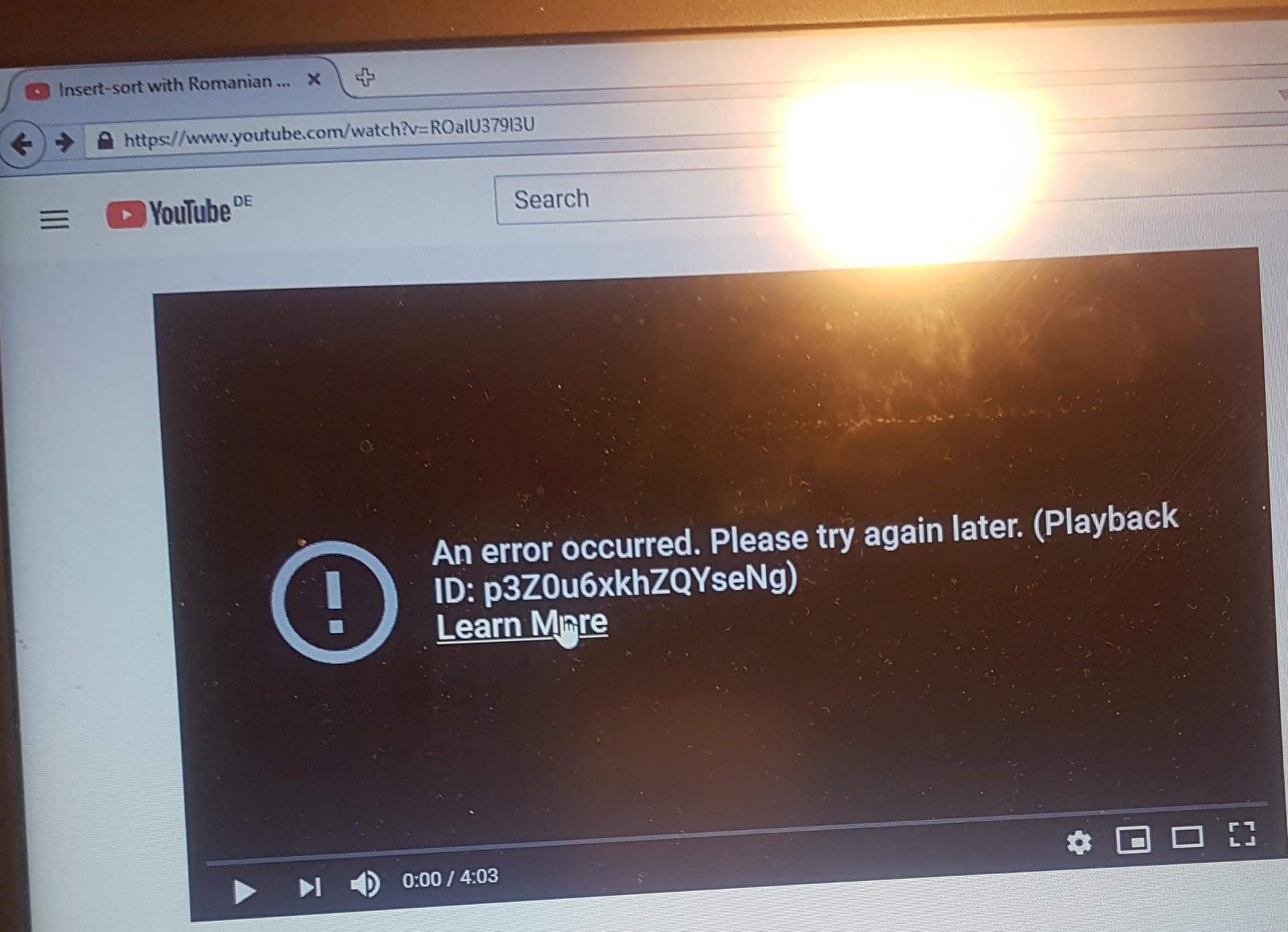 YouTube no longer works on your laptop