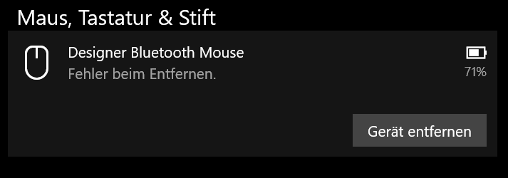 How do I just remove this Bluetooth mouse on Windows 10