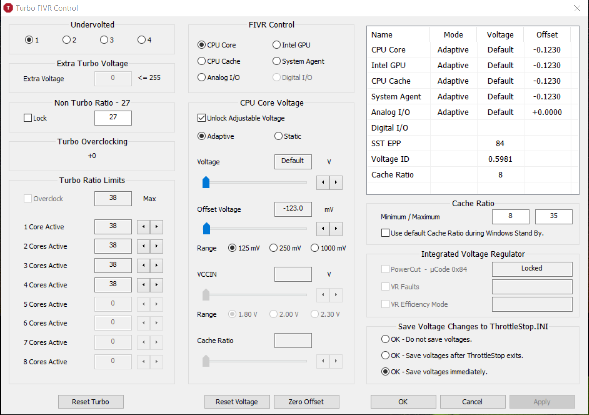 Intel Core i7 7700HQ Undervolting - 1