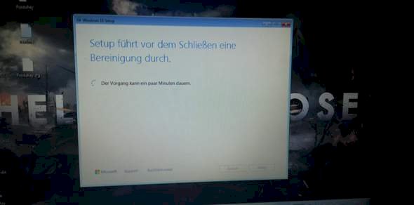 Windows upgrade error