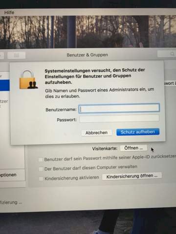 MacBook Pro: administrator password is not accepted