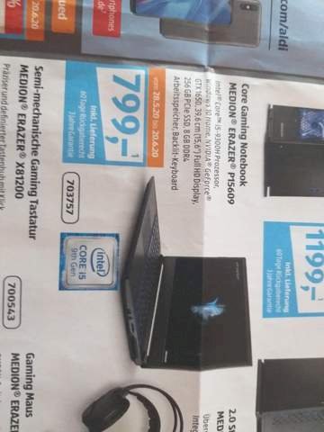 Is the Core Gaming Notebook MEDION ERAZER P15609 a fair price for 800 euro