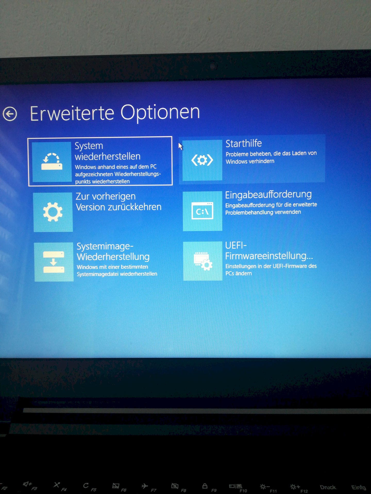 Laptop goes on but I need to recover the laptop