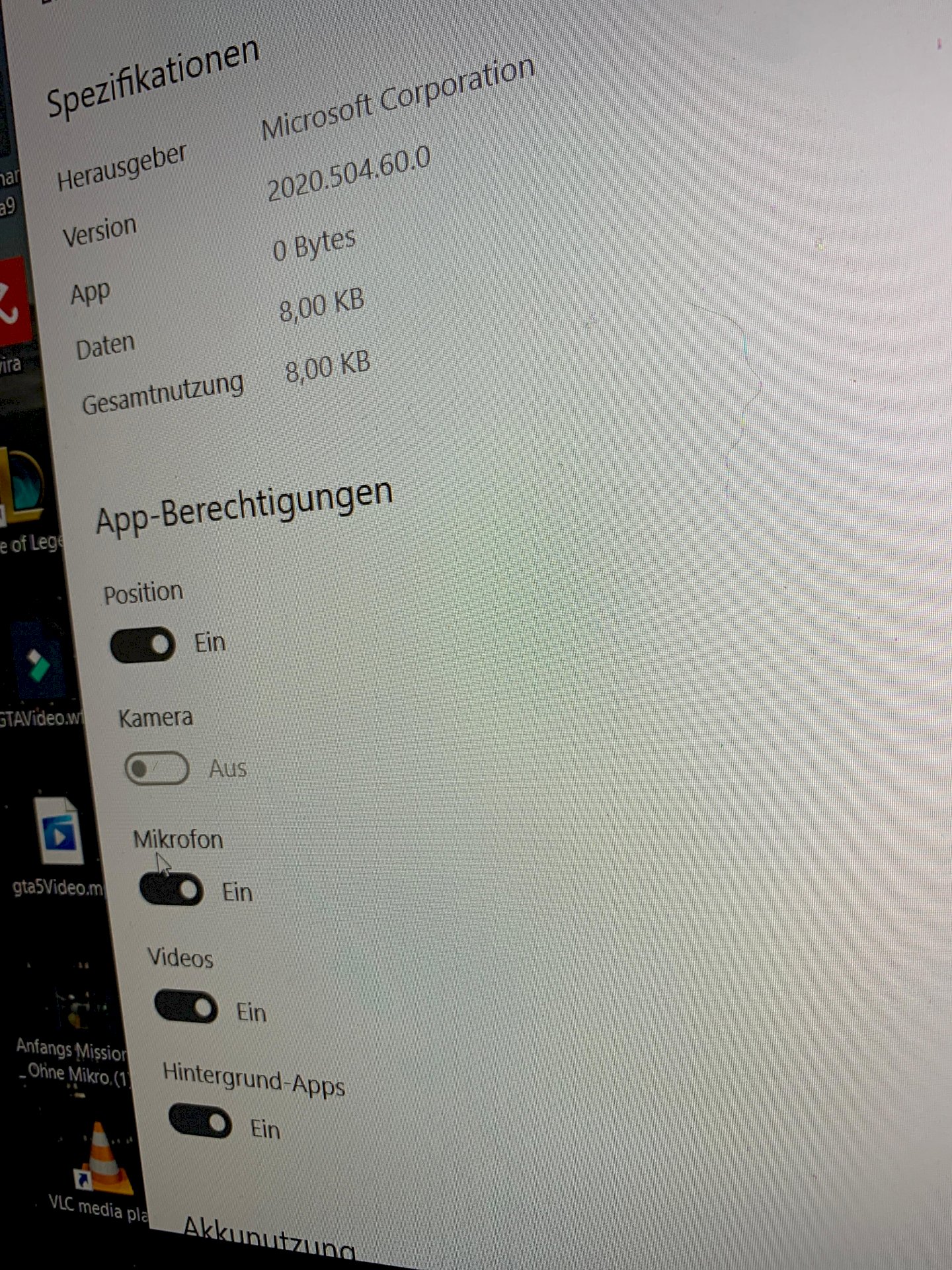 Camera doesn t work on the laptop