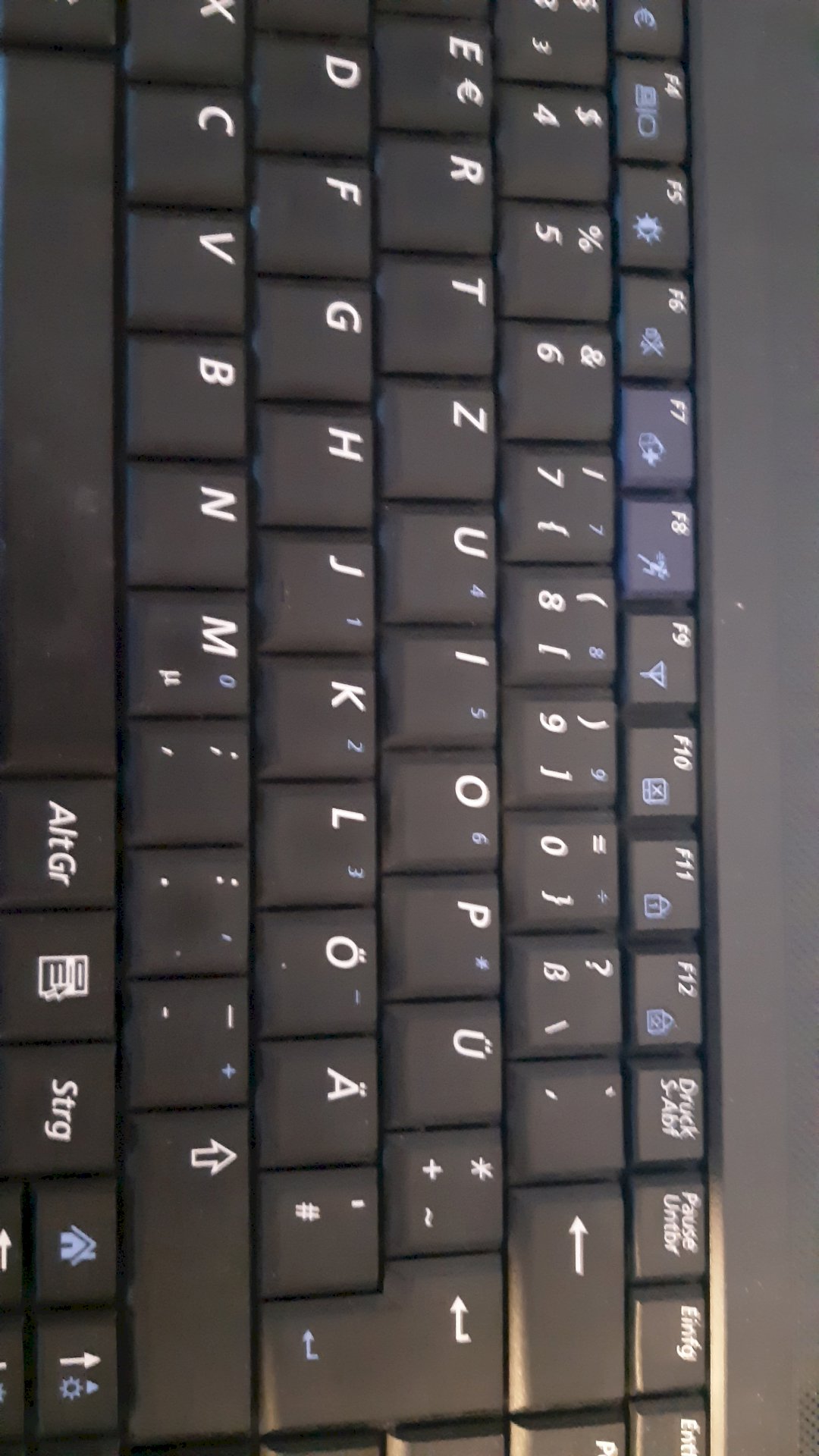 Keyboard writes differently laptop
