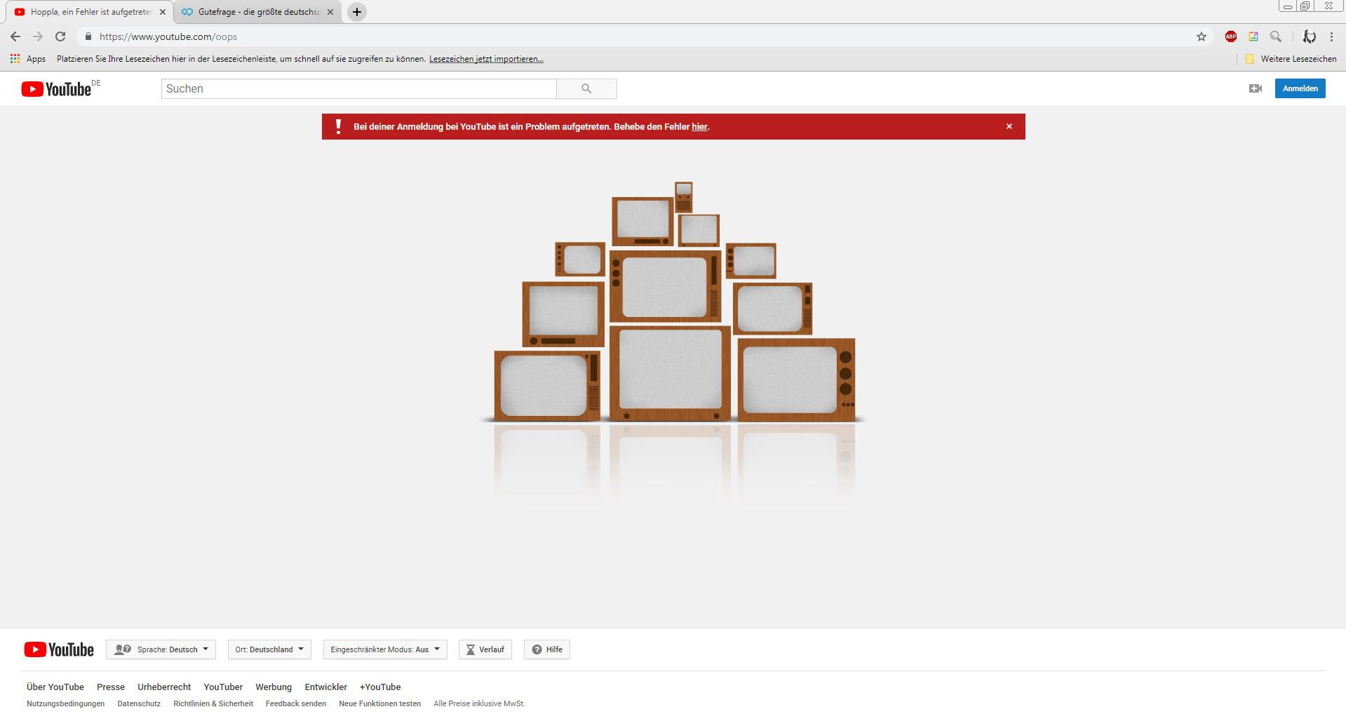 Why can t I log in to YouTube