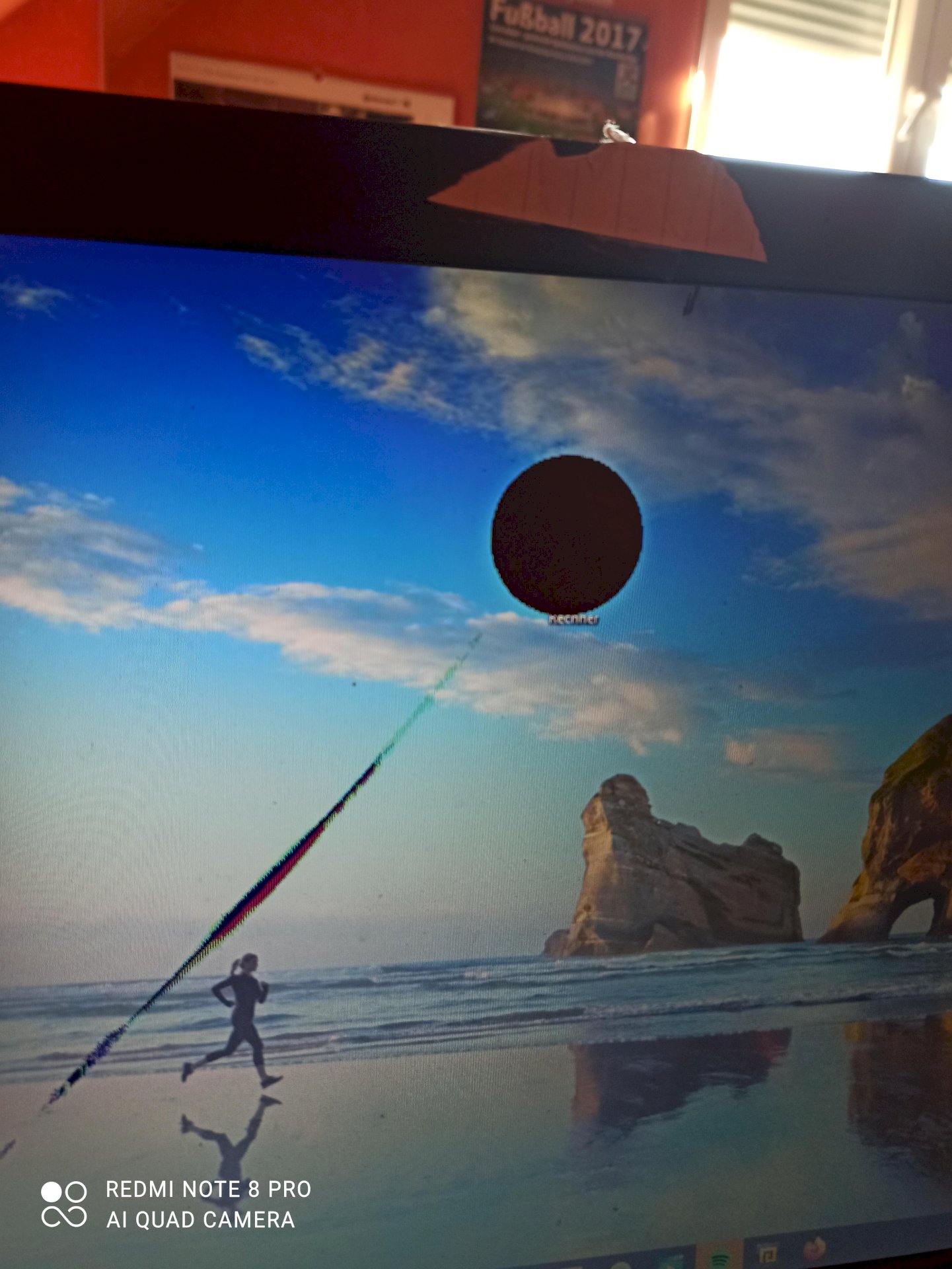 Black circle on my laptop screen