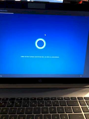 HP laptop reset. Why won t Cortana let me start up