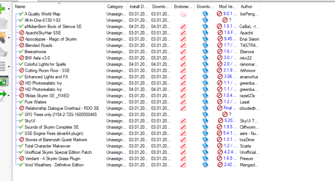 When does Skyrim crash because of mods on Lifebook