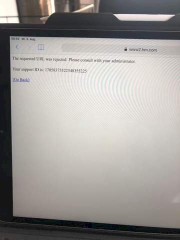 Why can t I open the h m page in my Wi-Fi network