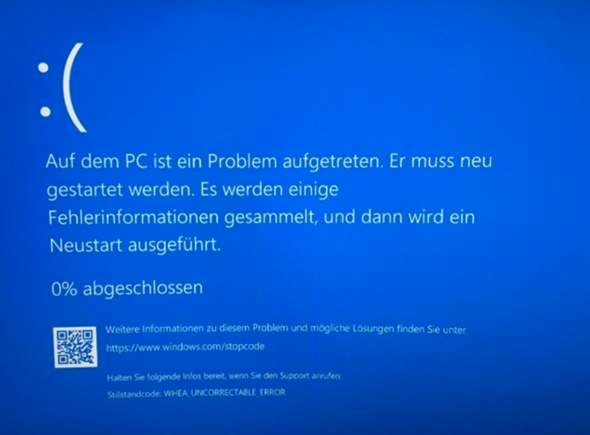 Blue screen windows 10 laptop