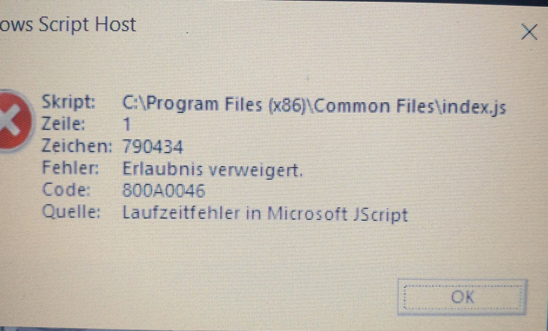 Win10 threatening file not found