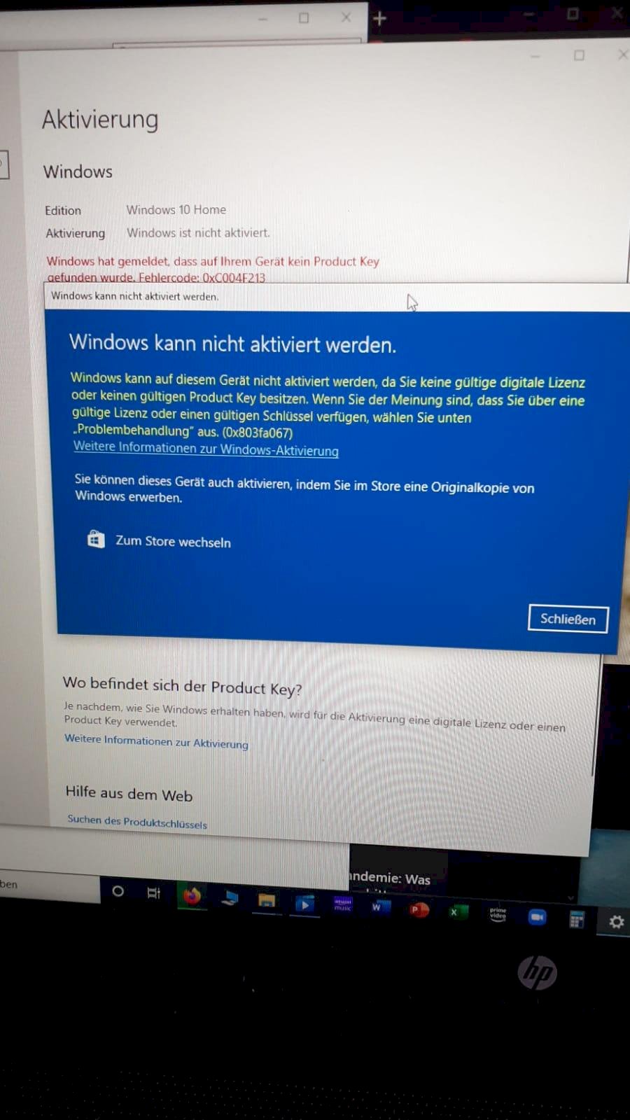 Problems with Windows Activation on Laptop - 2