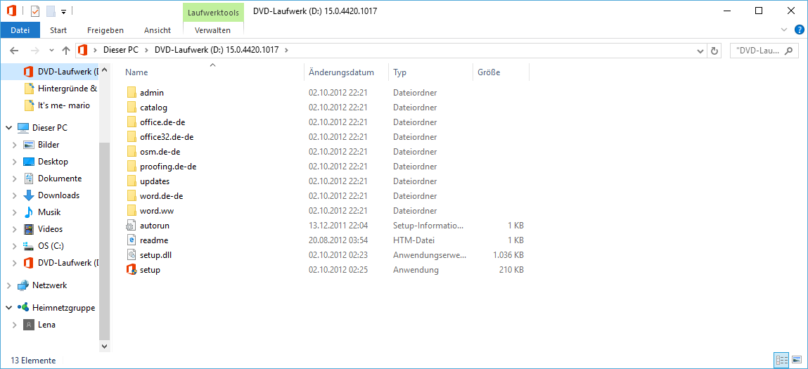 Word 2013 bought online, installation problem - 1