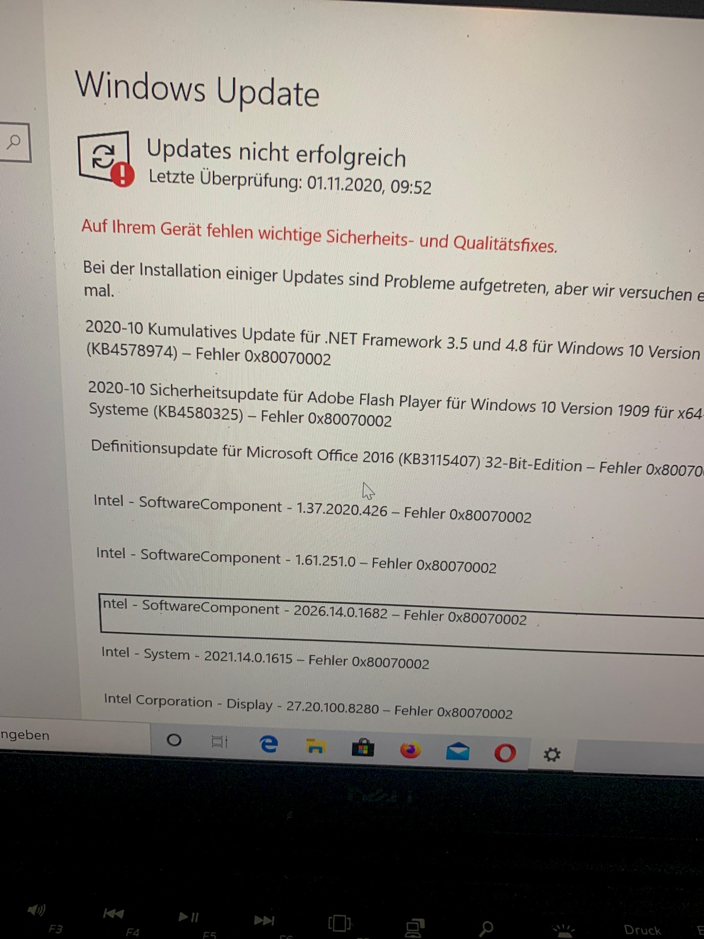Windows updates can t be loaded