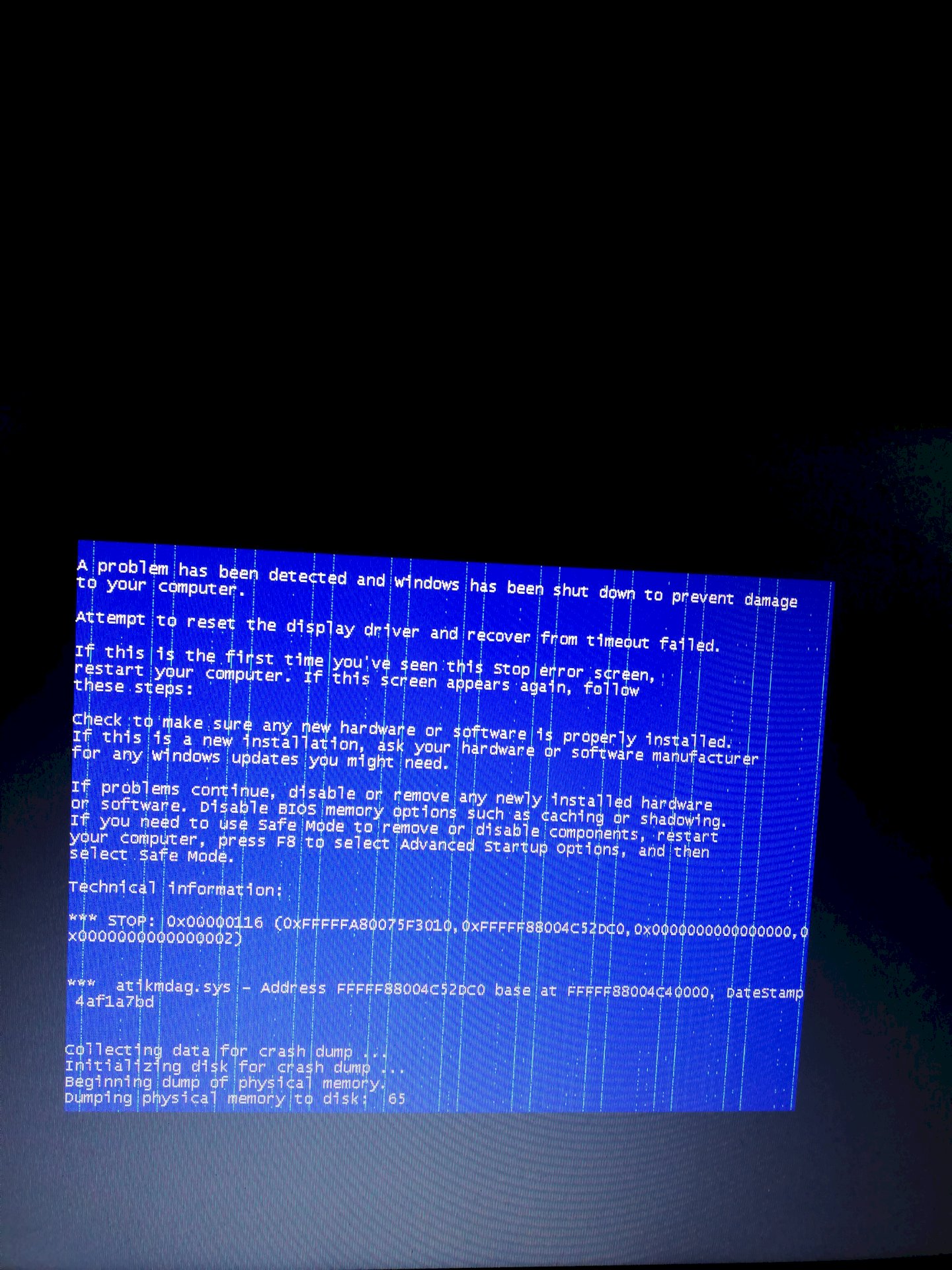 Bluescreen problem on the laptop