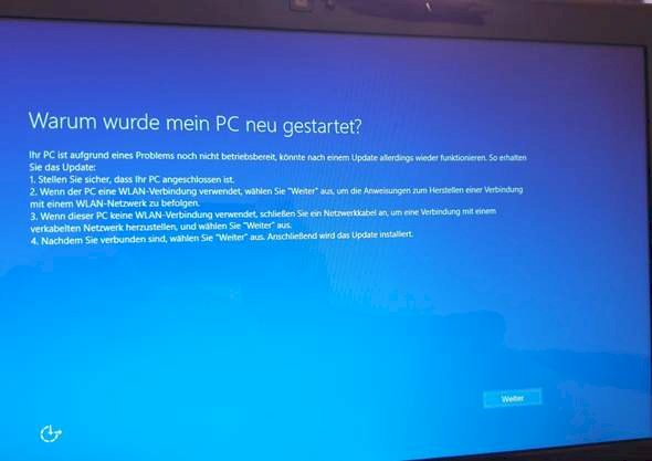 Windows 10 installation error